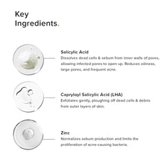 Minimalist Anti-Acne Salicylic Acid 2% Face Wash For Oily & Acne Prone Skin | With LHA for Pore Cleansing, Oil Control & Sebum Regulation | Cleanser for Women & Men | 100 ml