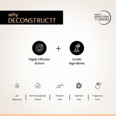 Deconstruct Soothing Makeup Cleansing Balm|Contains 0.1% Bisabolol&1% Oats Oil|Gentle Makeup Remover|For Normal,Dry,Combination Skin|Removes Excess Oil&Dirt,Detoxifies&Clear Pores|For Men&Women|50g