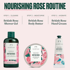 The Body Shop British Rose Petal Soft Hand Cream, 30ml