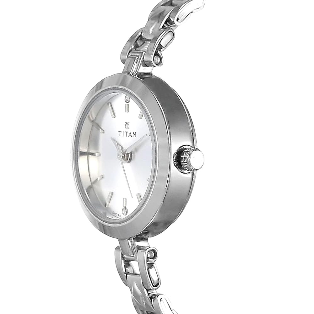 Titan Karishma Analog Silver Dial Women's Watch -NM2598SM01 / NL2598SM01