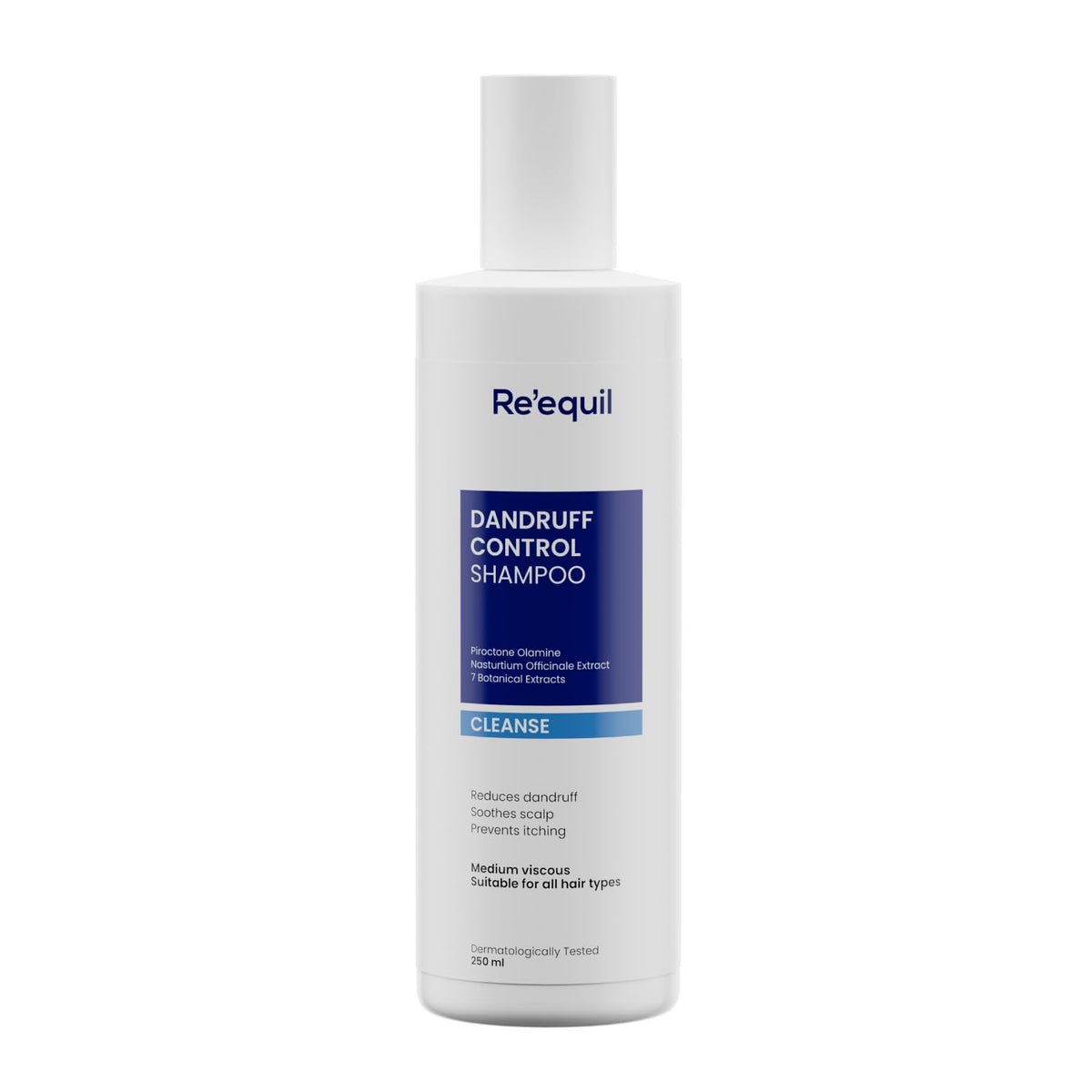 RE' EQUIL Dandruff Control Shampoo | Reduces Dandruff And Regulates Sebum Production | All Hair Types | 250Ml