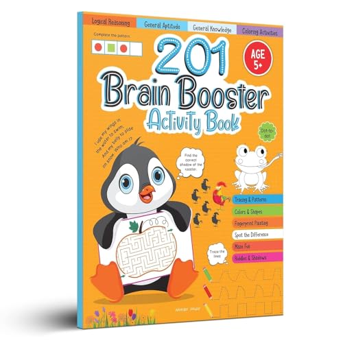 201 Brain Booster Activity Book - Fun Activities and Exercises For Children: Tracing & Pattern, Colors & Shapes, Maze - Book from Wonder House Books - Shop in Sri Lanka at Arcade.lk