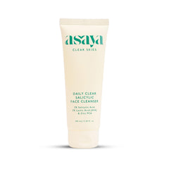 Asaya Daily Clear 2% Salicylic Acid Face Wash Cleanser I for Oily and Acne Prone Skin I With Lactic Acid & Zinc PCA I Treats Active Acne | Unclogs Pores | Controls Oil -100ml