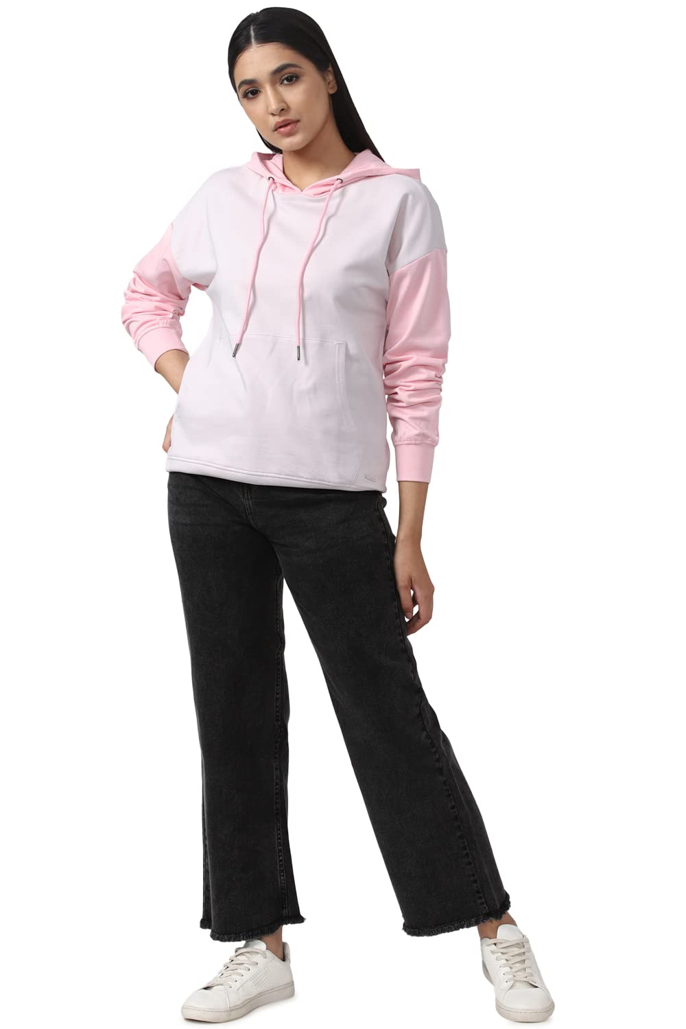 Van Heusen Women's Polycotton Hooded Neck Sweatshirt