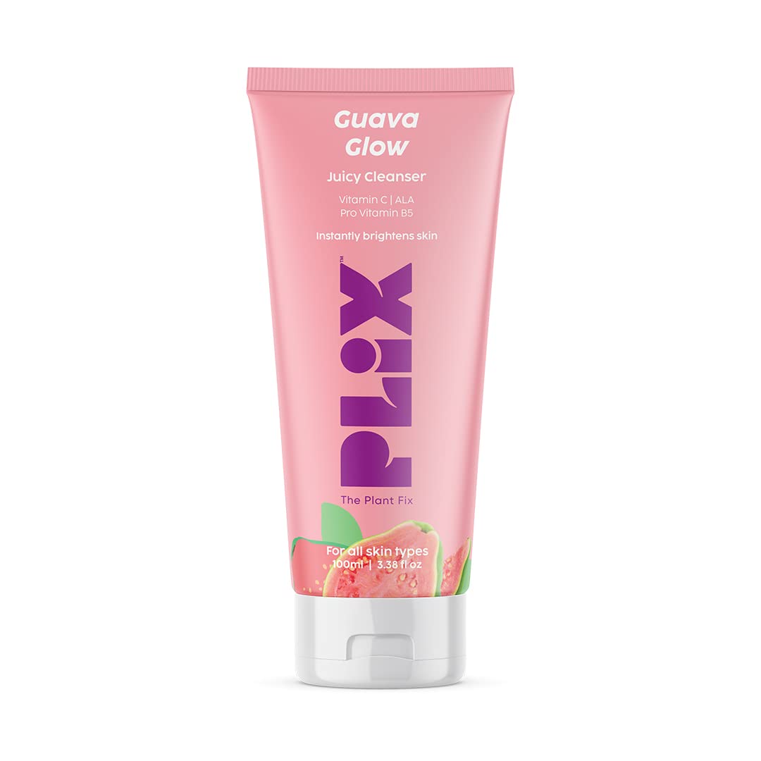 PLIX - THE PLANT FIX Vitamin C Juicy Face Wash (100 ml) Cleanser For Skin Brightening, With Pro Vitamin B5 For Moisturization & Alpha Lipoic Acid For Glowing Skin | For Women & Men