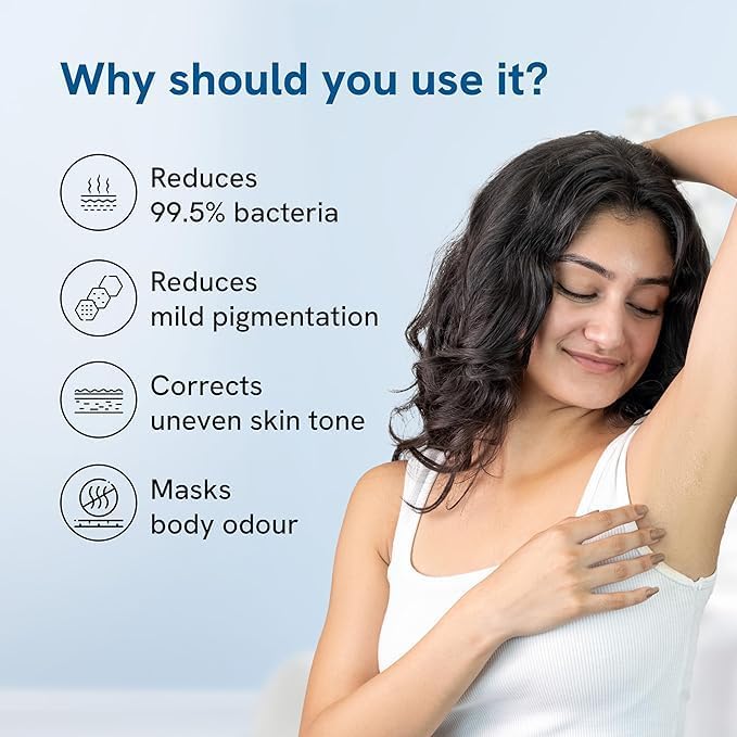 Be Bodywise 6% AHA BHA Underarm Roll On Deodorant | Flora Fragrance | With 1% Mandelic Acid, 4% Lactic Acid,1% Salicylic acid & Kojic Acid | Prevents Odour, Anti Pigmentation, Anti Bacteria | 50ml