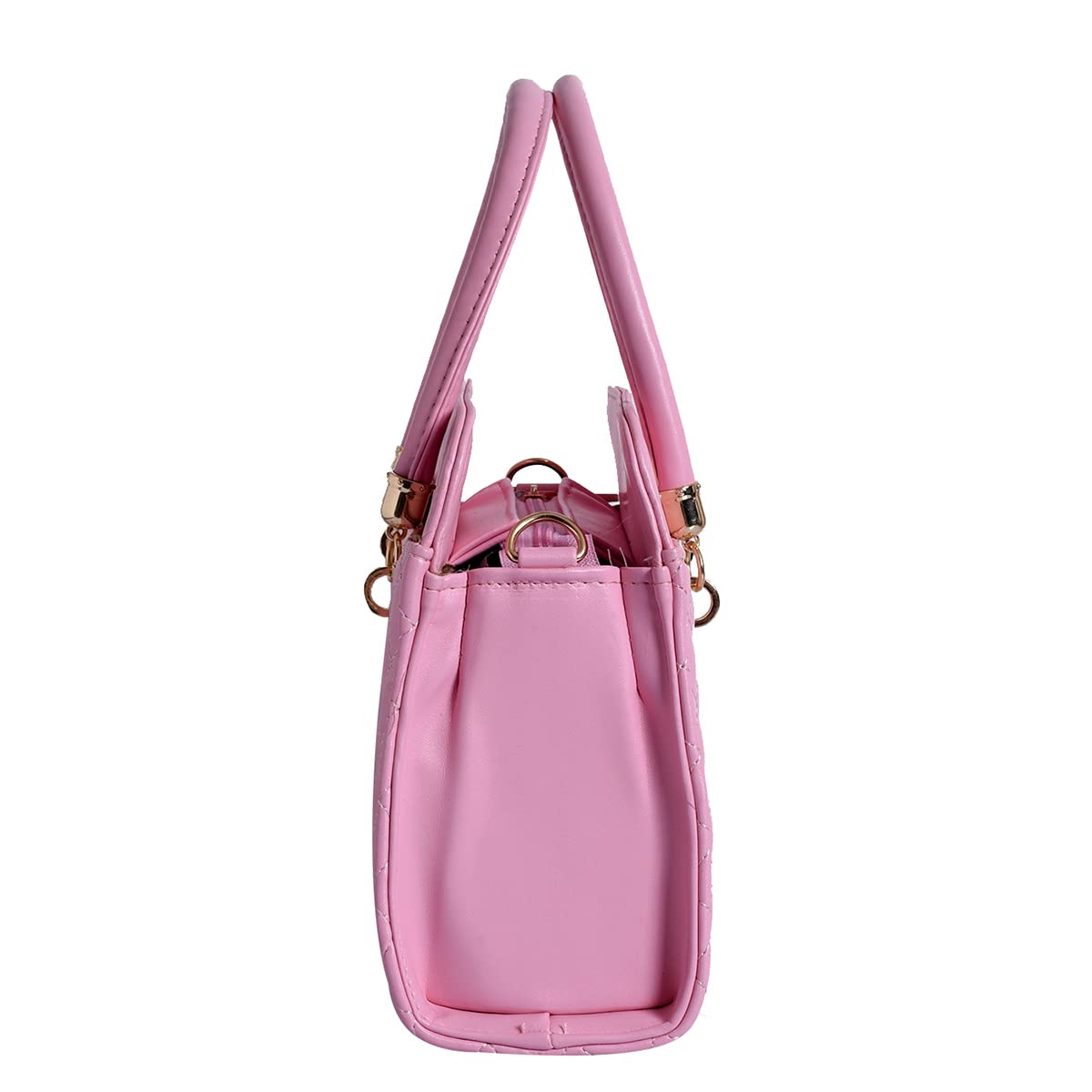 Lino Perros Faux Leather Handbag (PINK)