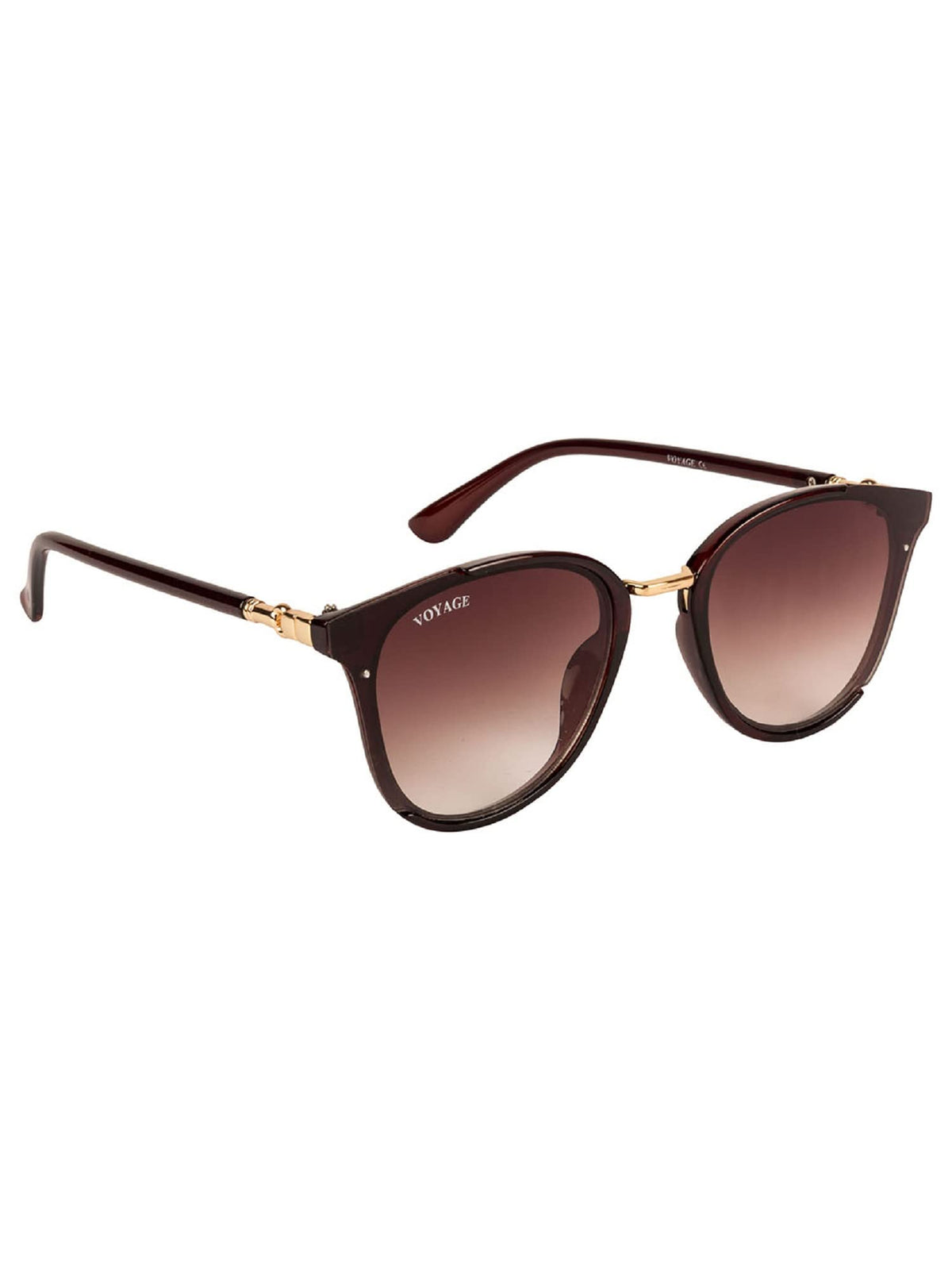 Voyage Women's Cateye UV Protection Non Polarization Sunglasses Brown Frame, Brown Lens (B6101) - Apparel from Voyage - Shop in Sri Lanka at Arcade.lk