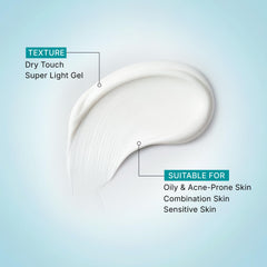 Pilgrim 5% Niacinamide Oil-Free Super Light Gel Sunscreen For Oily Skin SPF 50 PA++++ with Korean White Lotus | UVA/UVB , Broad Spectrum Protection | 45ml