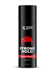 BEARDO Strong Hold Hair Spray, 192 Ml, Hair Spray For Men, Hair Styling, Hair Setting Spray, Hair Fixing Spray, Strong Hold, Natural Shine, Pack of 1
