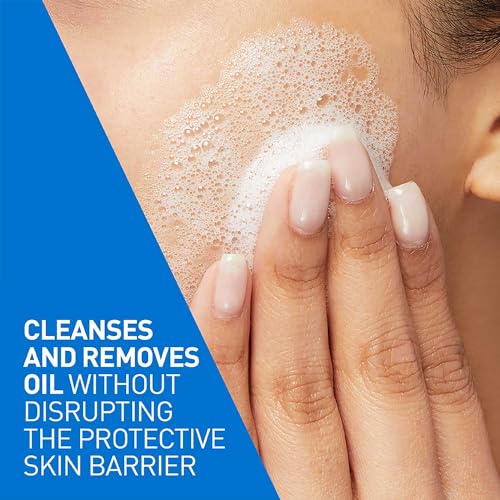 CeraVe Foaming Cleanser For Normal To Oily Skin (473ml) - Dermatologist-Developed Facewash | Non-Comedogenic And Fragrance-Free Cleansers For Acne-Prone Skin - Luxury Beauty from CeraVe - Shop in Sri Lanka at Arcade.lk