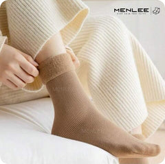 MENLEE Woolen Socks For Women For Winters | Soft Thermal Warm Fur Inside | With Thumb Toe Design (Pack of 4) Assorted Colous (Colour May Vary)