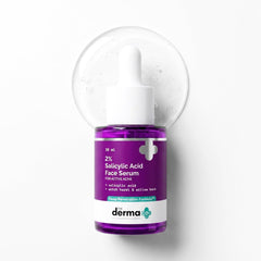 The Derma Co 2% Salicylic Acid Face Serum | Reduces acne & blackheads | Tightens pores | Exfoliates & soothes inflammation | 30 ml