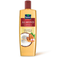 Parachute Advansed Almond enriched Coconut Hair Oil with Vitamin E 300ml|Nourishes & Softens Hair | Helps Control Hair Fall| Helps Promotes Hair Growth | Up to 2x Softer Hair|Non-Sticky Formula