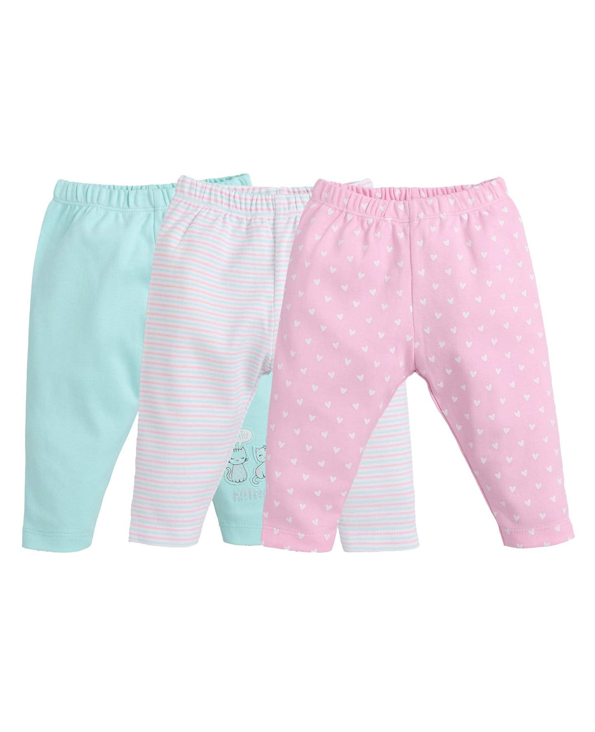 Baby GO Baby-Girls Track Pants, Set of 3
