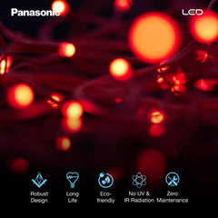 Panasonic Plastic Deco Fancy 10 MtrLED String Light (Red)