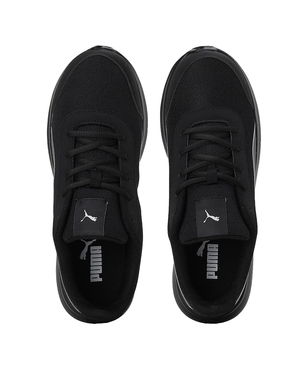 Puma mens Dazzler Black-Silver Running Shoe - 7 UK (39178201)
