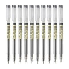 FLAIR GLASS GEL BALL PEN,BLUE INK,PACK OF 10 (Black)
