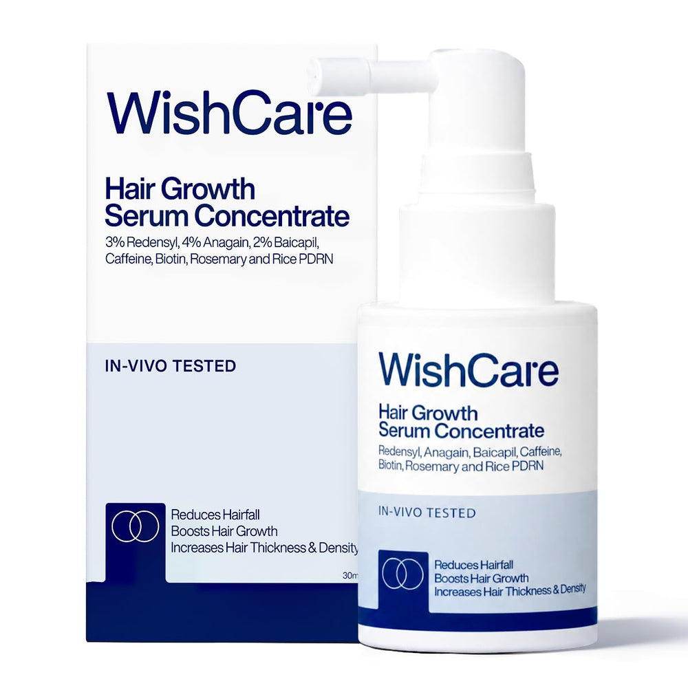 WishCare Hair Growth Serum For Scalp | 94% Saw New Hair Growth | Redensyl & Rosemary Oil | 100% Saw Hairfall Reduction | In-Vivo Tested | For Men & Women | 30ml | Glammy.lk