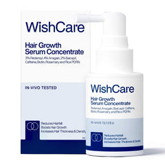 WishCare Hair Growth Serum For Scalp | 94% Saw New Hair Growth | Redensyl & Rosemary Oil | 100% Saw Hairfall Reduction | In-Vivo Tested | For Men & Women | 30ml | Glammy.lk