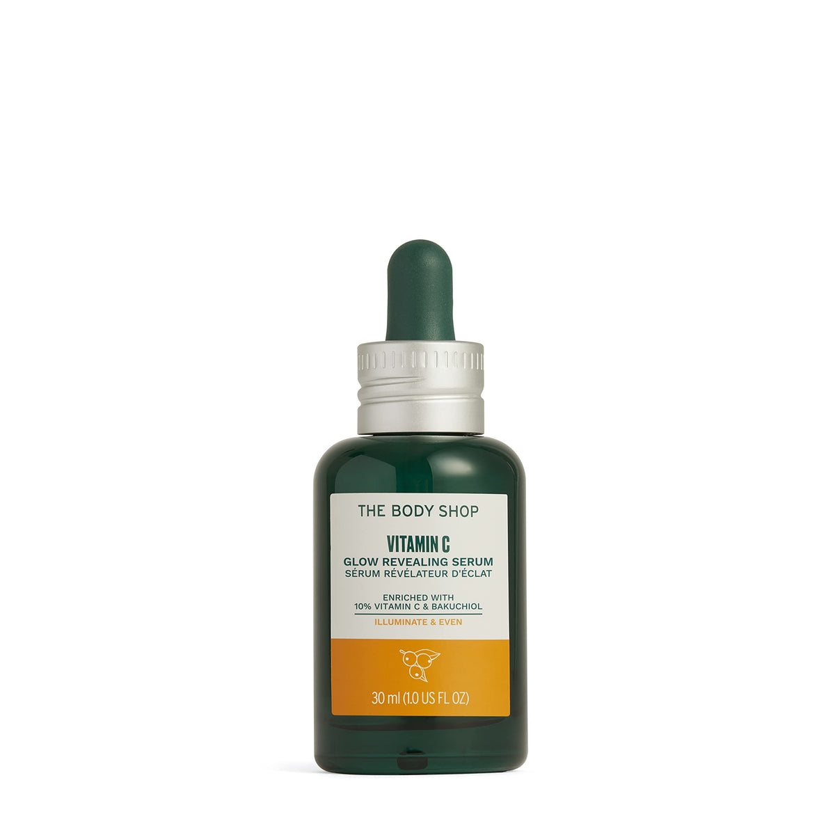 The Body Shop Vitamin C Glow Revealing Serum - For Dull & Tired Skin, 30 ML - For Dull, Tired Skin |Helps Tackle The Look Of Uneven Skin Tone | Radiance Revealing