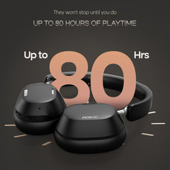 Noise Airwave Max 5 Wireless Over-Ear Headphones with Adaptive Hybrid ANC (up to 50dB), HFA Tech, 80H Playtime, Dual Pairing(Carbon Black)