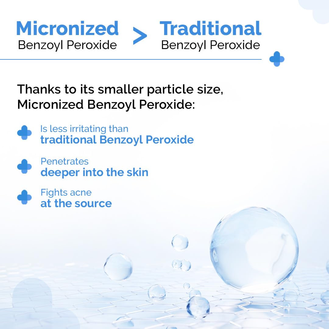 The Derma Co. 2.5% Benzoyl Peroxide Gel Face Wash | With Ceramide Complex & Glycerin | For Active Acne | Kills 99.9% of Acne Bacteria | Non-Drying | For Oily & Acne Prone Skin | Unisex | 100 ml