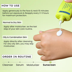 Hyphen Fluid Cooling Sunscreen SPF 50 PA++++ | Ultra Lightweight For Oily, Combination, Normal Skin | Broad Spectrum UVA/UVB Protection For 8 Hours | Non-greasy & Fast Absorbing | For Men & Women-50ml