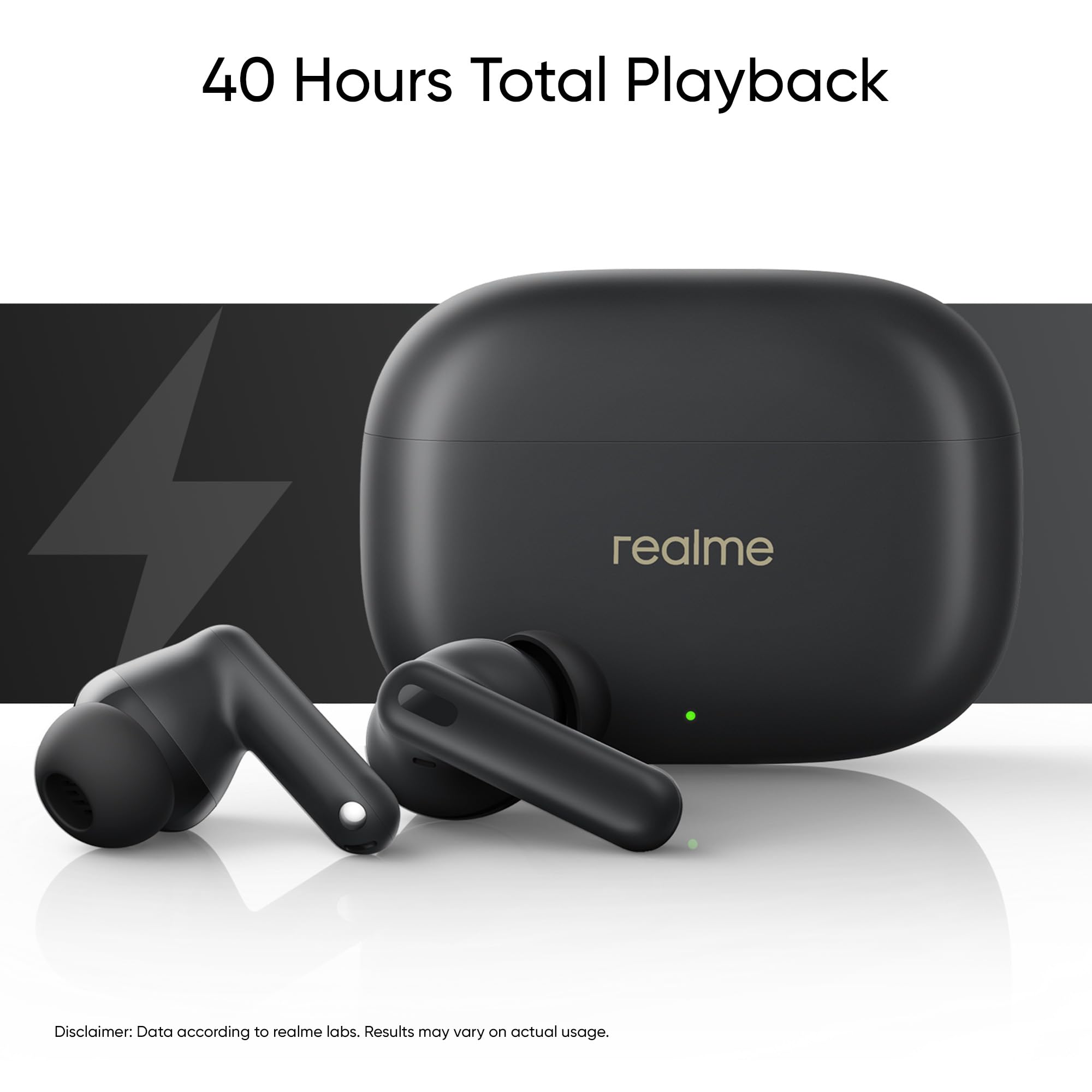 realme Buds T300 TWS earbuds with 40H Play time,30dB ANC, 360° Spatial Audio with Dolby Atmos, 12.4 mm Dynamic Bass Boost Driver, IP55 Water & Dust Resistant, BT v5.3 (Stylish Black) - Wireless Accessory from realme - Shop in Sri Lanka at Arcade.lk