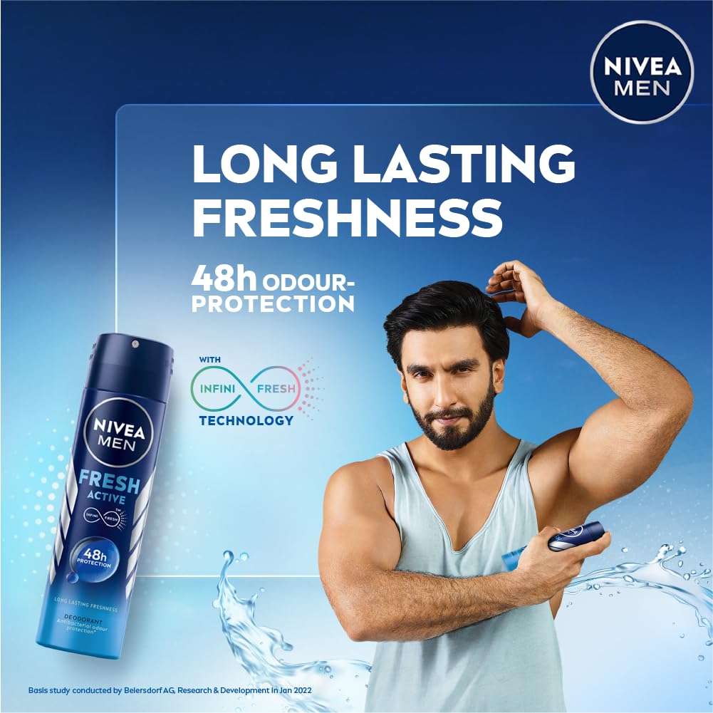 NIVEA MEN Fresh Active Original 48 Hours Deodorant, 150 ml - Beauty from NIVEA - Shop in Sri Lanka at Arcade.lk