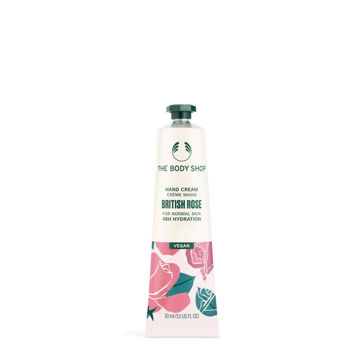 The Body Shop British Rose Petal Soft Hand Cream, 30ml