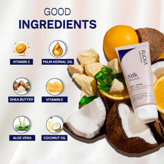 FLiCKA Silk Touch 3 in 1 Moisturizer and Primer for Face | Hydrating, Lightweight, Long-Lasting | Pore Minimizer | Dermatologically Tested | All Skin Types | Makeup Base | 60g | Cruelty-Free