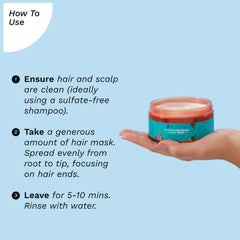 Pilgrim Korean Argan Oil Hair Mask For Dry & Frizzy Hair With White Lotus And Camellia | Hair Mask For Smoothening Hair, Deep Conditioning And Hair Fall Control | For Men & Women | 200Ml, 1 Count