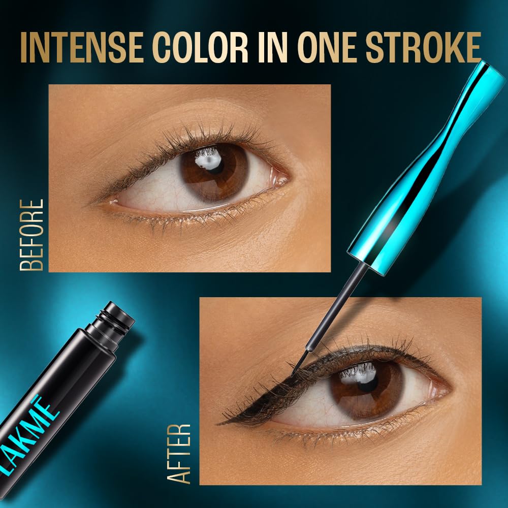 Lakme Eyeconic Liquid Eyeliner | Black | 4.5 ml