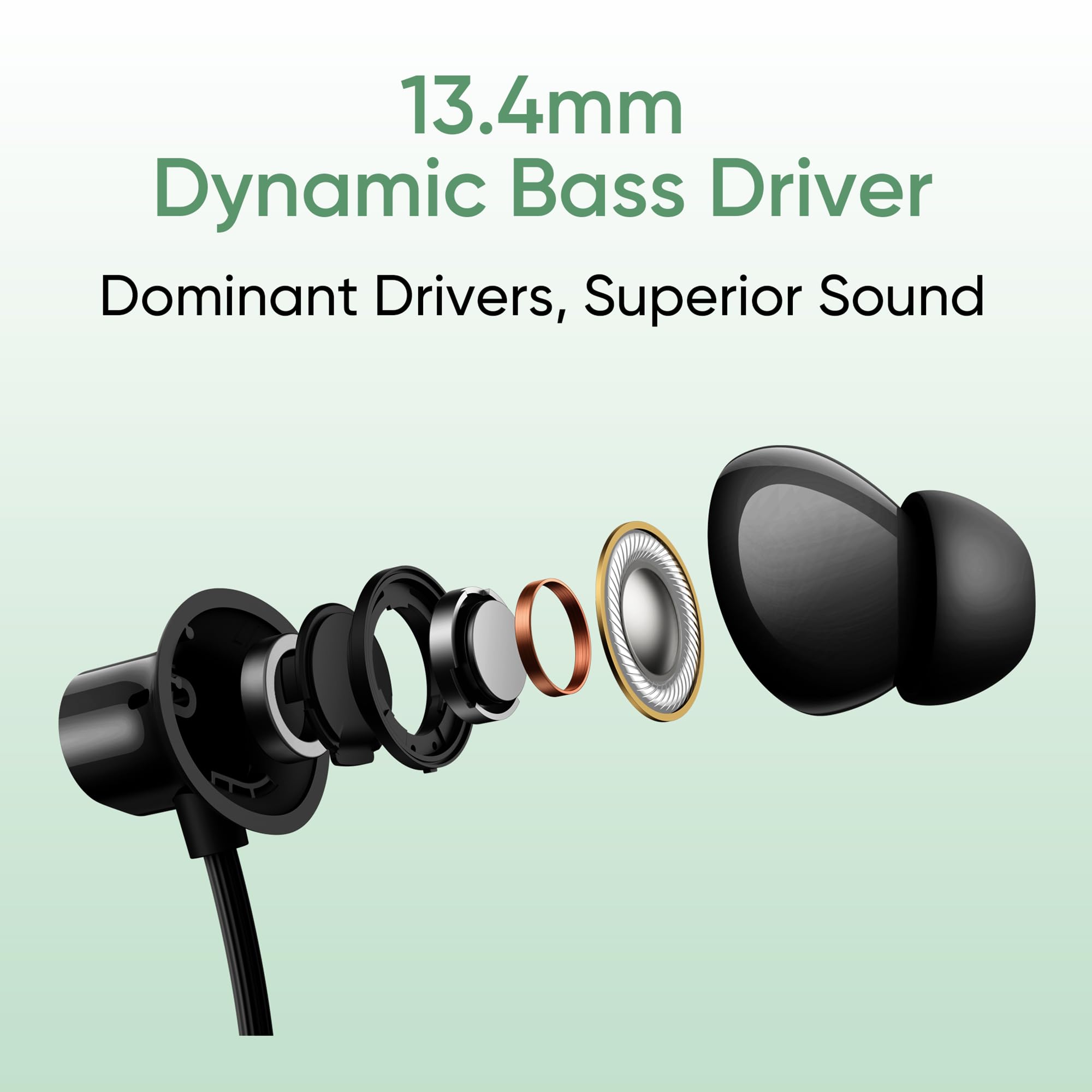 realme Buds Wireless 3 Neo in Ear Bluetooth Neckband with 13.4 Mm Dynamic Bass Boost Driver,Upto 32 Hours Playback,Fast Charge,Ai Enc,45Ms Low Latency,Ip55 Dust&Water Resistannt&Bluetooth V 5.4 Green