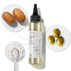 Brillare 20% Argan Oil for Dry, Frizzy Hair with 10% Olive Oil for Intense Hydration, Frizz Control, Smooth, & Manageable Hair