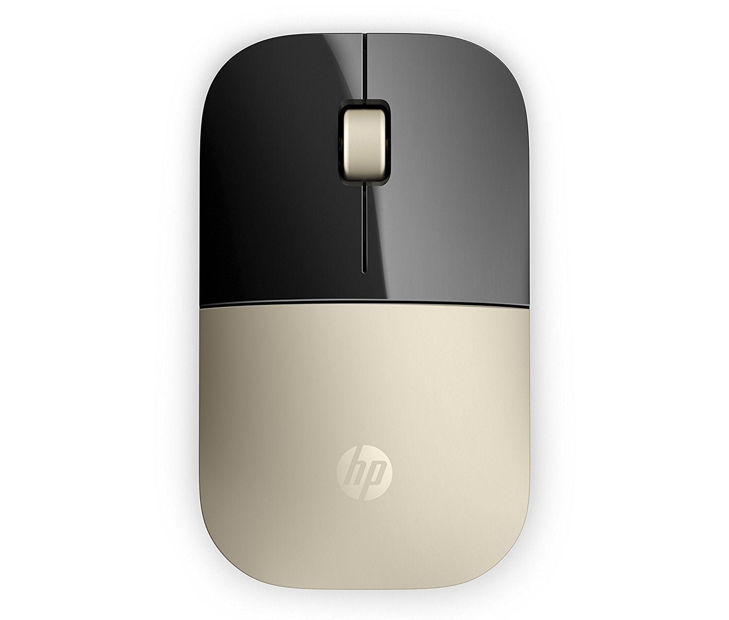 HP Z3700 Wireless Optical Mouse with USB receiver and 2.4GHz Wireless Connection/ 1200DPI / 16 months Long Battery Life /Ambidextrous and Slim Design (Modern Gold)