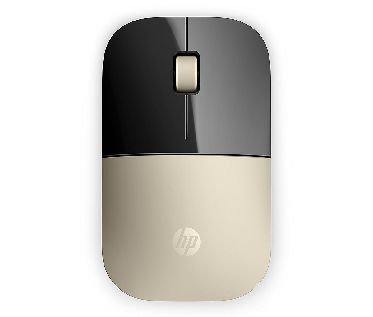HP Z3700 Wireless Optical Mouse with USB receiver and 2.4GHz Wireless Connection/ 1200DPI / 16 months Long Battery Life /Ambidextrous and Slim Design (Modern Gold)