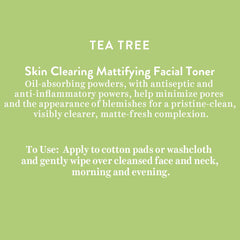 Biotique Tea Tree Skin Clearing Mattifying Facial Liquid Toner for Normal to Oily Skin Face Toner, 120ml | Treats Acne & Pimples, Tightens Pores