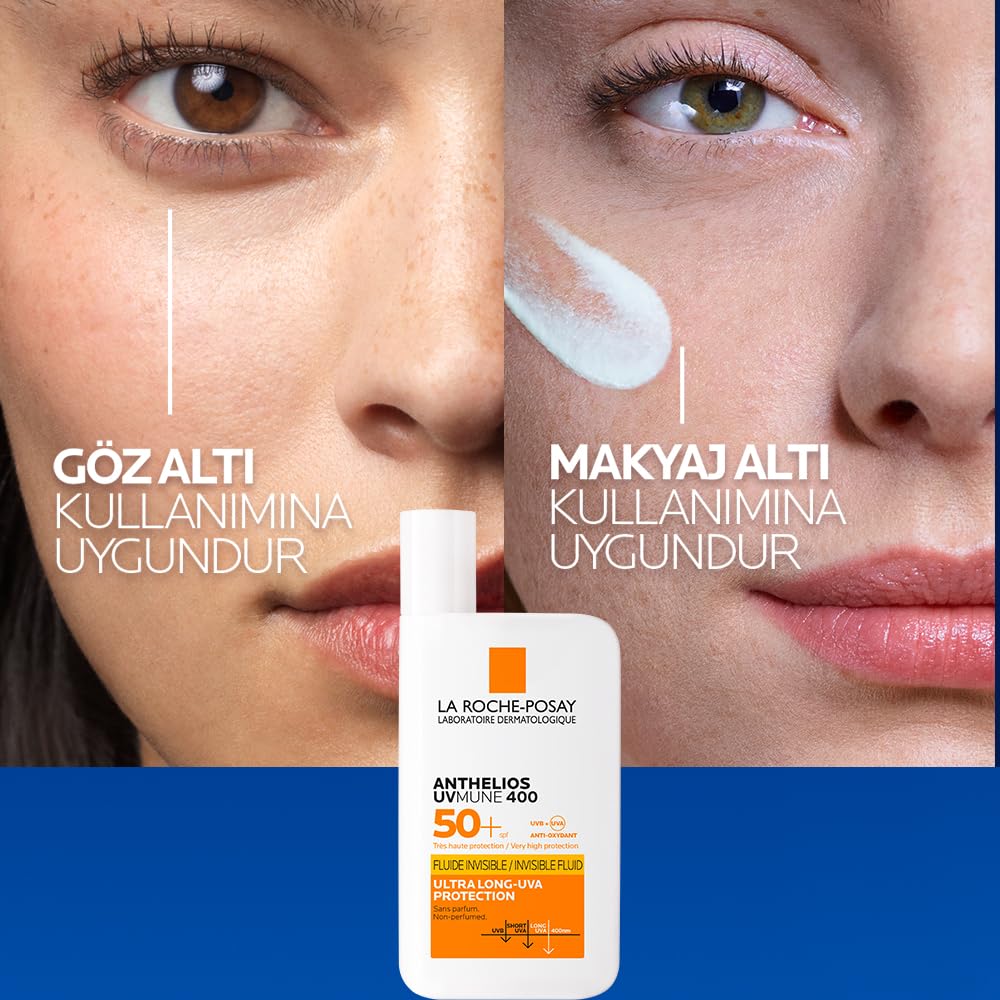 La Roche-Posay Anthelios UVMUNE400 Invisible Fluid SPF50+ Sunscreen, 50ml