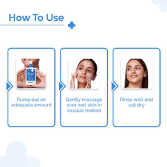 The Derma Co. 2.5% Benzoyl Peroxide Gel Face Wash | With Ceramide Complex & Glycerin | For Active Acne | Kills 99.9% of Acne Bacteria | Non-Drying | For Oily & Acne Prone Skin | Unisex | 100 ml