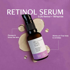 Deconstruct 0.2% Retinol + 10% Niacinamide Face Serum Combo | With Peptide & Alpha Arbutin | Reduces Fine Lines, Dark Spots & Acne Marks | For Men & Women | Beginner Friendly | 30ml each | Pack of 2