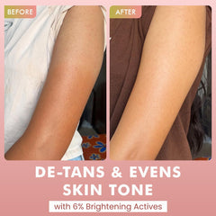 mCaffeine 1% Glycolic Acid Detan Body Wash 300ml | 2% Niacinamide, 3% Kojic Acid-Glutathione | Bodywash for Women & Men| Brightens, Hydrates, Reduces Dark Spots & Evens Tone