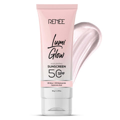 RENEE Lumi Glow Highlighting Sunscreen with SPF 50 | Lightweight & Non-Sticky | No White Cast | Protects against UVA-UVB | Radiant Finish