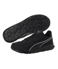 Puma mens Dazzler Black-Silver Running Shoe - 7 UK (39178201)