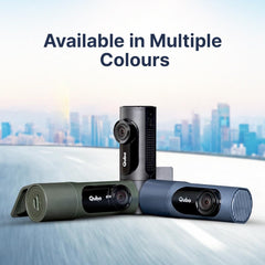 Qubo Car Dashcam Pro X by Hero Group | 3MP 1296P FHD+ Camera | NightPulse Vision | Wide-Angle FOV | Supercapacitor | Built-in Wi-Fi, Mic | App Control | G-Sensor | Up to 1TB Storage | (Midnight Blue)