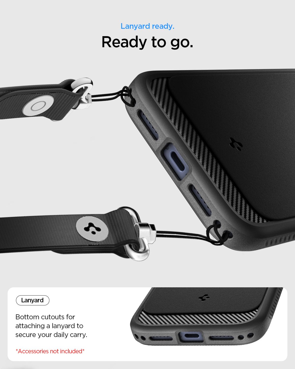 Spigen Rugged Armor MagFit Case for iPhone 17/18 Pro, Matte Black