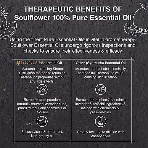 Soulflower Orange Essential Oil | Hydrates Dry Skin, Acne Prone Skin, Hair Nourishment |100% Organic, Pure, Natural & Undiluted, 15ml