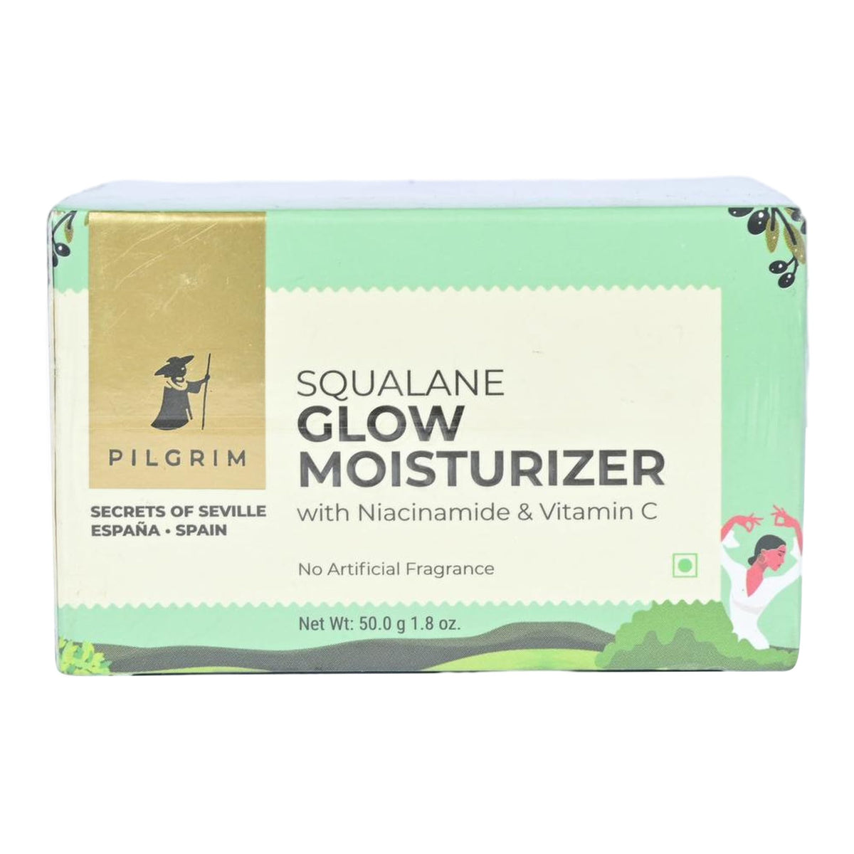 Pilgrim Cream Squalane Glow Moisturizer, 50 Gm