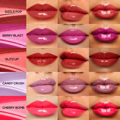 RENEE Shine Forever Lip Gloss, Non-Sticky & Non-Drying Nourishing Formula, Long-lasting, Smooth, Moisturizing Effect, Shea Butter & Vitamin E Infused, Travel Friendly, Perfect For Gifting, Set of 10